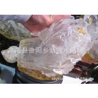 新品 天然白水晶白菜（百财）雕刻摆件***办公用品水晶工艺品