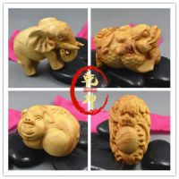 太行山千年崖柏手把件木雕刻工艺品金蟾 大象 挂件摆件 厂家批发