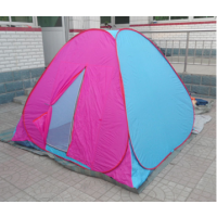 3-4人自动折叠钢丝帐篷 户外野营帐篷 免搭建速开***帐篷***