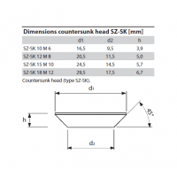 沉头型抗震动锚栓SZ-SK 规格15x95抗拉强度5250公斤正宗MKT德国曼卡特