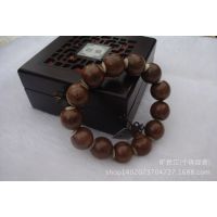 金丝檀手链 同料顺纹佛珠 礼品 男士手串 精品檀木木质佛珠18mm