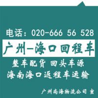 广州天河、海珠到海口回程车\瓜菜车返程运输，包车配货\直达海口