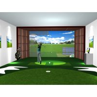 室内高尔夫模拟器，室内模拟高尔夫 3D逼真画面