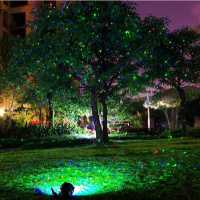 庭院遥控激光灯 三色激光防水灯 园林夜景激光灯