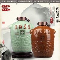 日照市供应酒瓶酒罐 景德镇白酒容器1斤3斤5斤价格 陶瓷空酒瓶批发厂家
