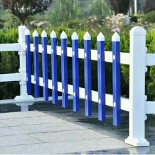 河南新力花园草坪防护栏 美观公园绿化栅栏 白色PVC栏杆 市政绿化锌钢护栏