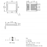 2835Ƭ 0.5W  660-670NM ֲLED