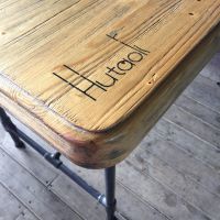 胡桃里音乐餐厅家具美式复古西餐厅实木做旧桌椅