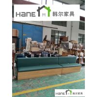 上海茶餐厅HL-17卡座沙发咖啡厅西餐厅卡座沙发可定制 韩尔品牌