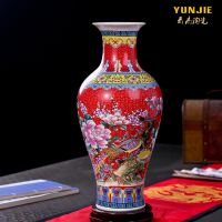 现代简约落地客厅 创意时尚摆件家居装饰品 陶瓷干花花器花瓶花艺