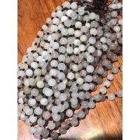 桂林鸡血玉玉佩吊坠diy玉石挂绳项链圆珠编织毛衣链批发