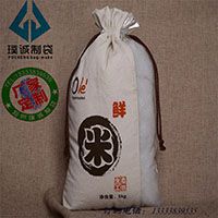 五常大米布袋，棉布束口袋，布袋定制厂家，样品免费
