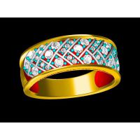 银镶嵌锆石戒指 女批发 一个金戒指多少克 —纯银饰品加工厂家