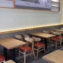 简约现代料理餐厅桌子椅子组合，广州料理餐厅桌椅家具定制