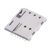 CD 6pin Nano Sim push 6pin+1pin H1.37 PCB-