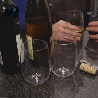 供应BPAFREE塑料红酒杯 PET塑料红酒杯