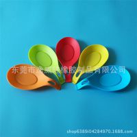 食品级硅胶勺托 搁勺器勺子垫筷子架置物垫 ODM硅胶厨房工具