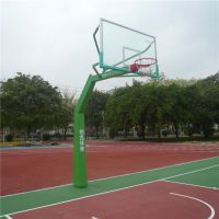 中山埋地透明板篮球架组合安装 儿童升降式篮球架批发 柏克篮球架