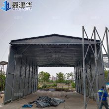 铜仁碧江区大型推拉雨棚定做 工厂活动仓库雨篷 布 仓储移动雨蓬价格