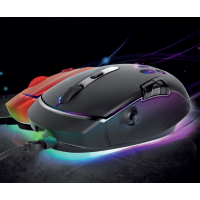 点讯通G13RGB摇杆游戏鼠标五向机械开关驱动宏定义陀螺仪360度旋转外观***