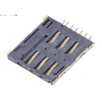 CD 6pin Nano Sim push 6pin+1pin H1.37 PCB-