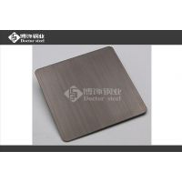 佛山博饰钢业供应不锈钢拉丝黑钛板，不锈钢拉丝板，不锈钢电镀黑钛