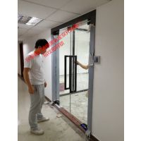 定做深圳福田玻璃门办公室密码锁玻璃门刷卡玻璃门安装维修