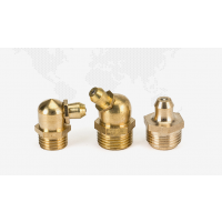 国标黄油直油嘴 铜油杯油咀油枪注油嘴黄油枪头弯油嘴M6M8M10