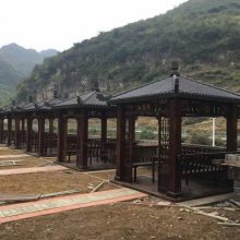 重庆凉亭批发*万州长廊定做&璧山四角亭施工￥六角亭批发#碳化木亭子寿命%学校用亭子￥万州景观凉——）