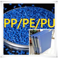 塑胶色母厂 供应pp文件夹蓝色母 pu片材挤出专用 办公文具pe色母料 高浓度易分散