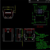 MICRO 5PINĸ ţǷ Bֱ 7.75.3 С Ϊ  pcb -