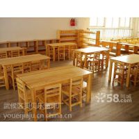 四川幼儿园托管机构实木学习桌椅厂家发货