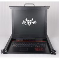 锐世CS-1916 19寸16口LCD KVM切换器一体机1U机架折叠液晶控制台