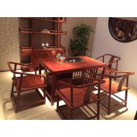 花梨木功夫茶桌新中式茶桌椅组合茶台红木家具