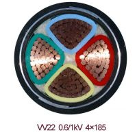 广州番禺电缆 低压电缆铜芯0.6/1kV ZC-YJV22-3*150+2*70 工程
