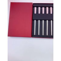 名瑞厂家批发 304不锈钢筷子全方形防滑筷子 家用筷子10双礼盒套装