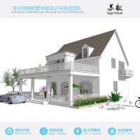 轻钢龙骨结构房屋别墅 私人住宅 景区度假房、木屋别墅专业设计定制改造