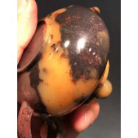 桂林鸡血玉精品茶壶家居饰品***送礼佳品