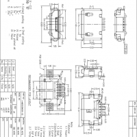 ABƬMICRO USBĸ5P-ABƬֱSMTȫ ſ8.8 PCB-