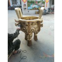 供应铜饕餮纹鼎洛阳广发青铜器摆件青铜鼎圆鼎