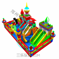 四川乐山大型充气蹦蹦床室外儿童乐园气模厂
