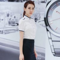 夏季职业装工作服女短袖衬衫OL套装裙正装空姐制服职业套装女