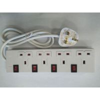 4 way BS electrical outlet with individual switche