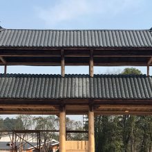 UPVC梯形彩钢瓦 PVC塑钢瓦板 化工厂房顶防腐隔热塑料瓦