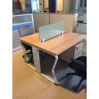 办公家具 简约现代 钢架办公桌双人位屏风卡位 可定制