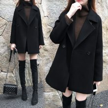 妈妈冬毛呢外套女短款中老年人奶奶装外套中年加厚呢子大衣贺岁尾货批发