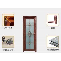 佛山美多裕门窗定制铝合金门窗 大量现货厕所平开门 隔音防水