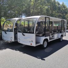 香格里拉地区豪华型11座电动观光车，敞开式可带雨帘四轮电动汽车