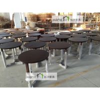 供应陆家嘴广州蕉叶餐厅桌椅 复古餐桌椅定制 上海韩尔家具定做