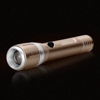 强光手电筒 户外远射 铝合金  久量调焦手电筒LED-555充 电筒3W